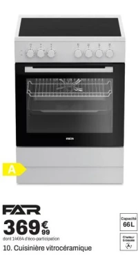 FAR Cuisinière vitrocéramique CV6025B