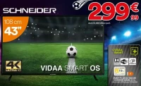SMART TV LED 43" (108 CM) SCHNEIDER 43A2W