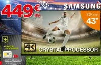 SMART TV LED 43" (108 CM) SAMSUNG TU43U8005FU
