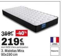 3. Matelas Mira 90x190 cm