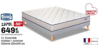 11. Ensemble matelas + sommier Détente 160x200 cm