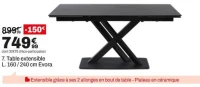 Table extensible Evora