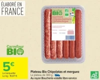 Plateau Bio Chipolatas et merguez