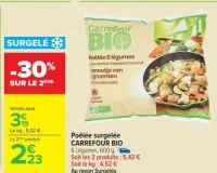 Poêlée surgelée CARREFOUR BIO