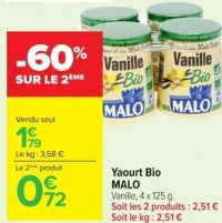 Yaourt Bio MALO