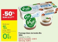 Fromage blanc de brebis Bio VRAI