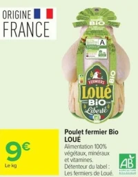 Poulet fermier Bio LOUÉ