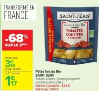 Pâtes farcies Bio SAINT JEAN