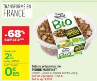 Salade préparées bio PIERRE MARTINET