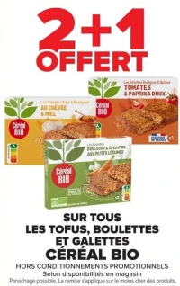 Céréal Bio Tofus, Boulettes et Galettes