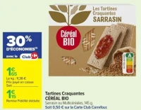 Tartines Craquantes Céréal Bio