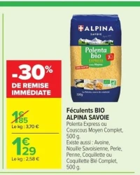 Féculents BIO Alpina Savoie