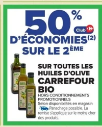 Huiles d'olive CARREFOUR BIO
