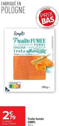 Truite fumée SIMPL