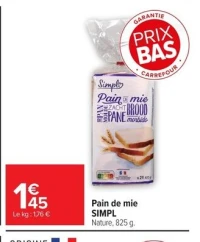 Pain de mie SIMPL