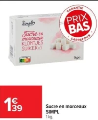 Sucre en morceaux SIMPL
