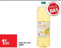 Huile de colza SIMPL