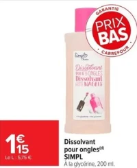 Dissolvant pour ongles SIMPL