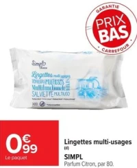 Lingettes multi-usages SIMPL