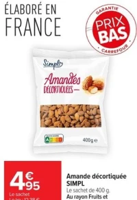 Amande décortiquée SIMPL