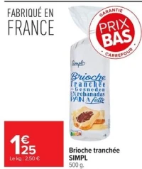 Brioche tranchée SIMPL