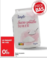 Sucre en poudre SIMPL