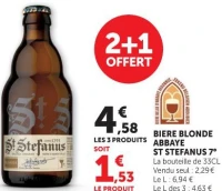 Biere Blonde Abbaye St Stefanus 7°