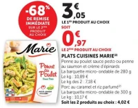 PLATS CUISINES MARIE