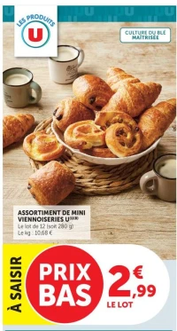 ASSORTIMENT DE MINI VIENNOISERIES U