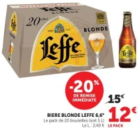 BIERE BLONDE LEFFE 6,6°