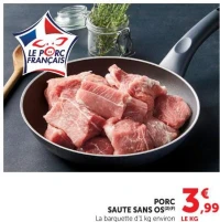 PORC SAUTE SANS OS LE PORC FRANÇAIS