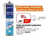 Colle de fixation polymère piscine Bostik
