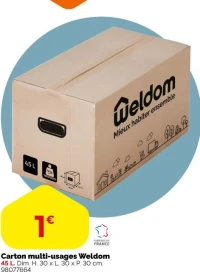 Carton multi-usages Weldom