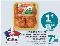 Poulet à griller à la méditerranéenne ou à la portugaise Le Gaulois / Maître CoQ