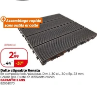 Dalle clipsable Renala Naterial