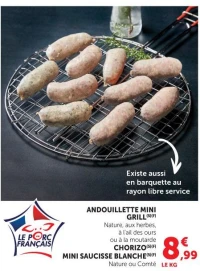 Andouillette mini grill / Mini saucisse blanche