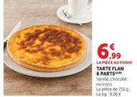 TARTE FLAN 6 PARTS