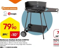Barbecue charbon de bois CORFOU Somagic