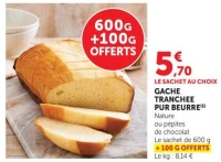 GACHE TRANCHEE PUR BEURRE