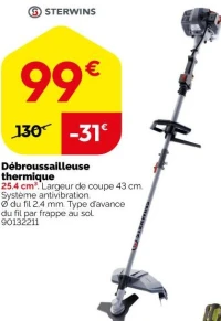 Débroussailleuse thermique Sterwins