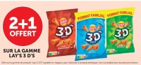 La gamme Lay's 3 D's