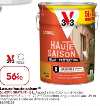 Lasure haute saison 3V3