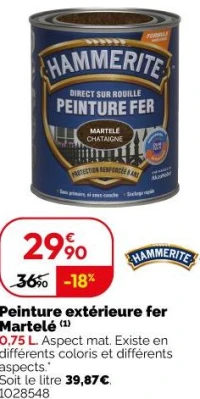 Peinture extérieure fer Martelé HAMMERITE