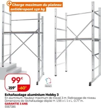 Echafaudage aluminium Hobby 3
