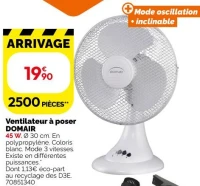 Ventilateur à poser DOMAIR