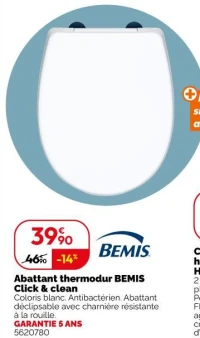 Abattant thermodur BEMIS Click & clean