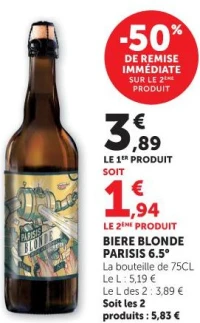 BIERE BLONDE PARISIS 6.5°