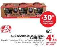 Pâté de Campagne Label Rouge La Mère Lalie