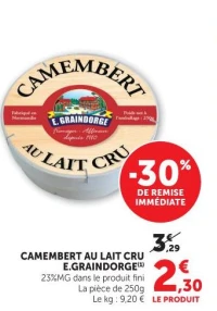 Camembert au lait cru E.Graindorge
