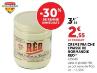 CREME FRAICHE EPAISSE DE NORMANDIE REO